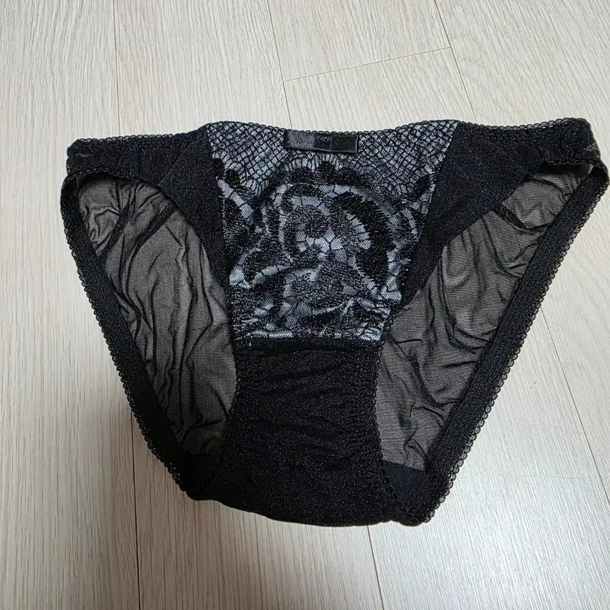[BUNJANG] Black Lace Panties / 블랙 레이스 란제리 팬티