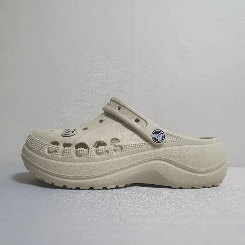 [BUNJANG] Crocs Bayaband Platform Clogs - Ivory Beige / 240mm 크록스 바야 플랫폼 클로그 아이보리 베이지