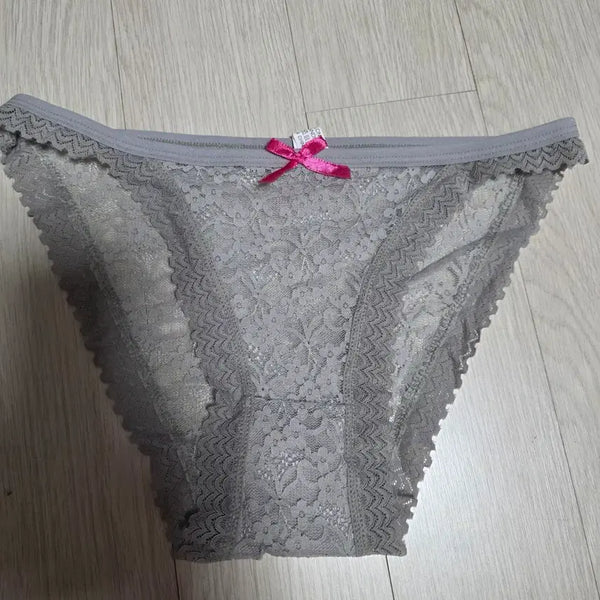 [BUNJANG] Lace Briefs Gray / 레이스 팬티 그레이