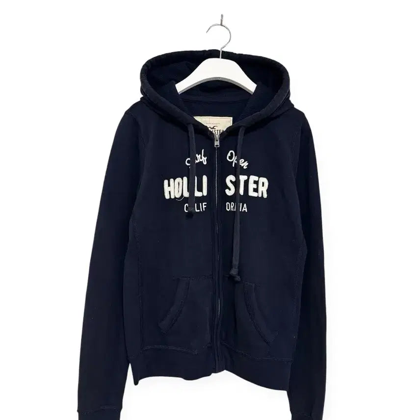 [BUNJANG] Hollister Y2K Navy Hooded Zip-Up Jacket / 홀리스터 y2k 네이비 후드집업
