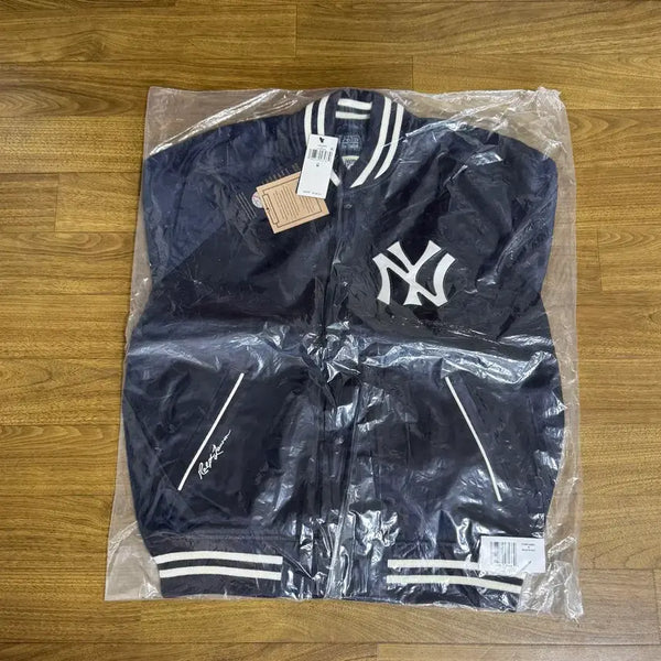 [BUNJANG] Polo Yankees Stadium Jacket Navy M / 폴로 양키스 새틴 재캇 네이비 M (100) 새상품 포장도 뜯지않은 상품