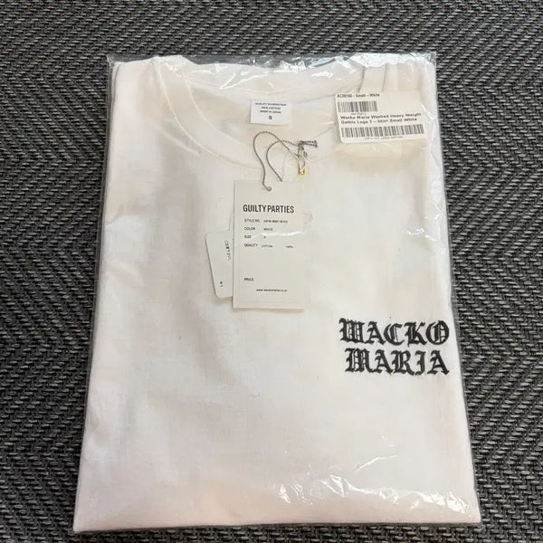 [BUNJANG] Wacko Maria Washed Heavyweight Crew Neck T-shirt Type-3 / 와코마리아 헤비웨이트 크루넥 티셔츠 / s