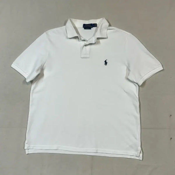 [BUNJANG] Polo Ralph Lauren Classic Fit White Short Sleeve Polo Shirt / M) 폴로 랄프로렌 클래식핏 PK 반팔 카라티 화이트 E79