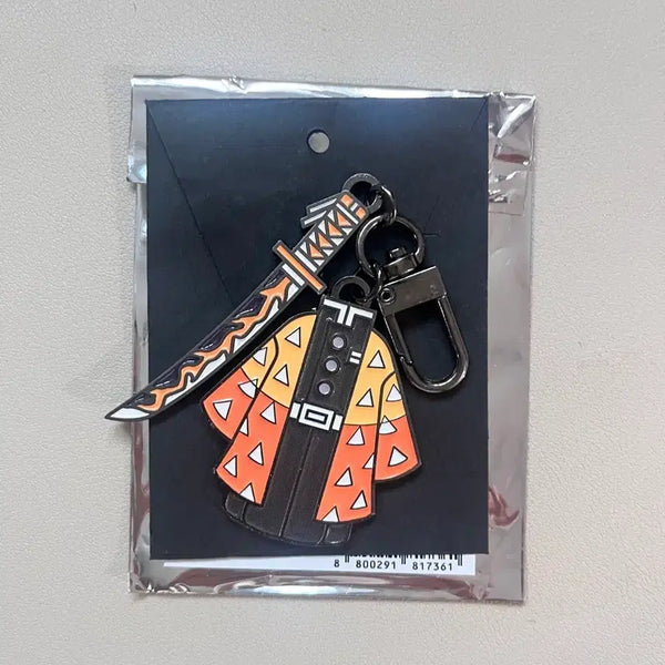 [BUNJANG] Demon Slayer Zenitsu Agatsuma Costume Nichirin Blade Keychain / 귀멸의 칼날 팝업 젠이츠 코스튬 일륜도 키링