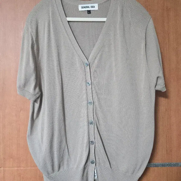 [BUNJANG] General Idea Temperature Cut Cool Essential Half Cardigan / 제너럴아이디어 온도컷 쿨 에센셜 하프 가디건