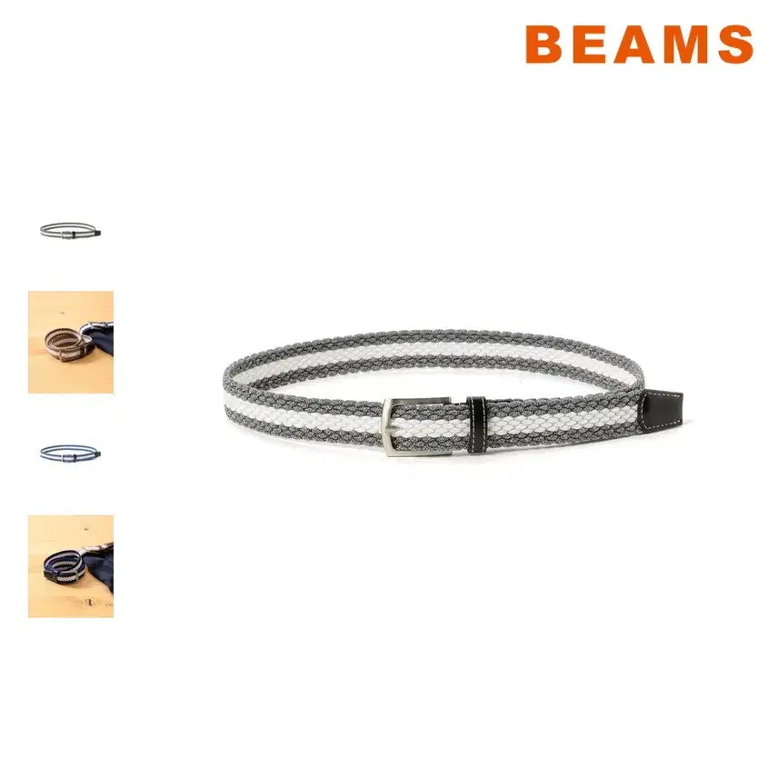 [BUNJANG] BEAMS Heart Melange Mesh Belt / 빔즈 하트 멜란주 메시 벨트