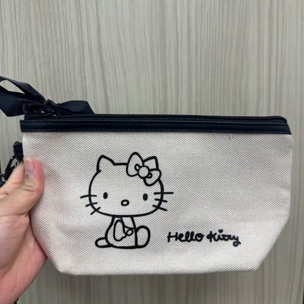 [BUNJANG] Hello Kitty Ribbon Zipper Pouch / 헬로키티 리본지퍼 파우치 새상품