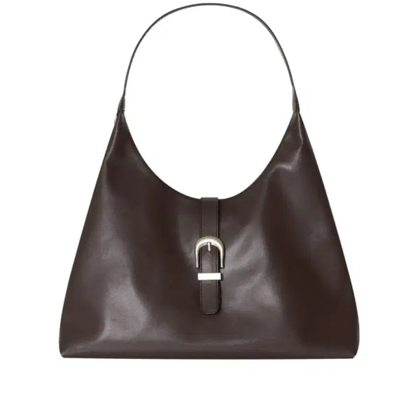 [BUNJANG] Too Much Tax Fake Leather Buckle Hobo Shoulder Bag Brown / 투머치택스 페이크 레더 버클 호보백 숄더백 가방 제니