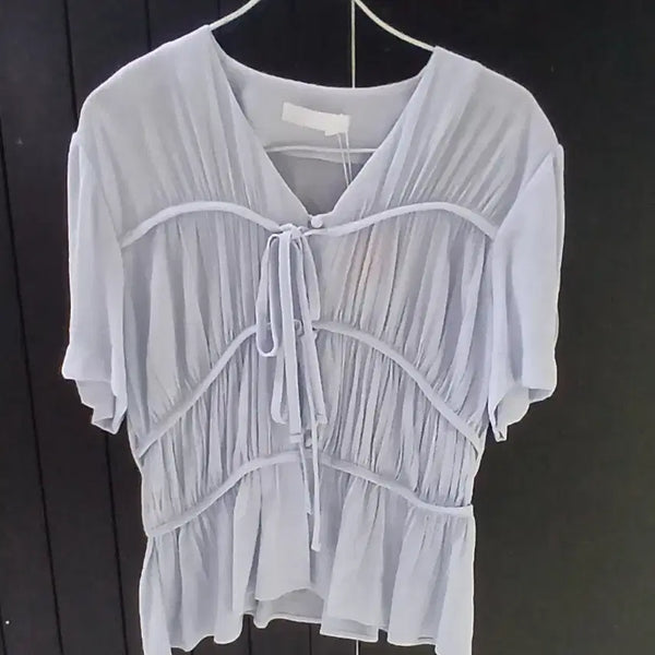 [BUNJANG] Chamiz Gauze Blouse / (새상품 )차미즈 블라우스