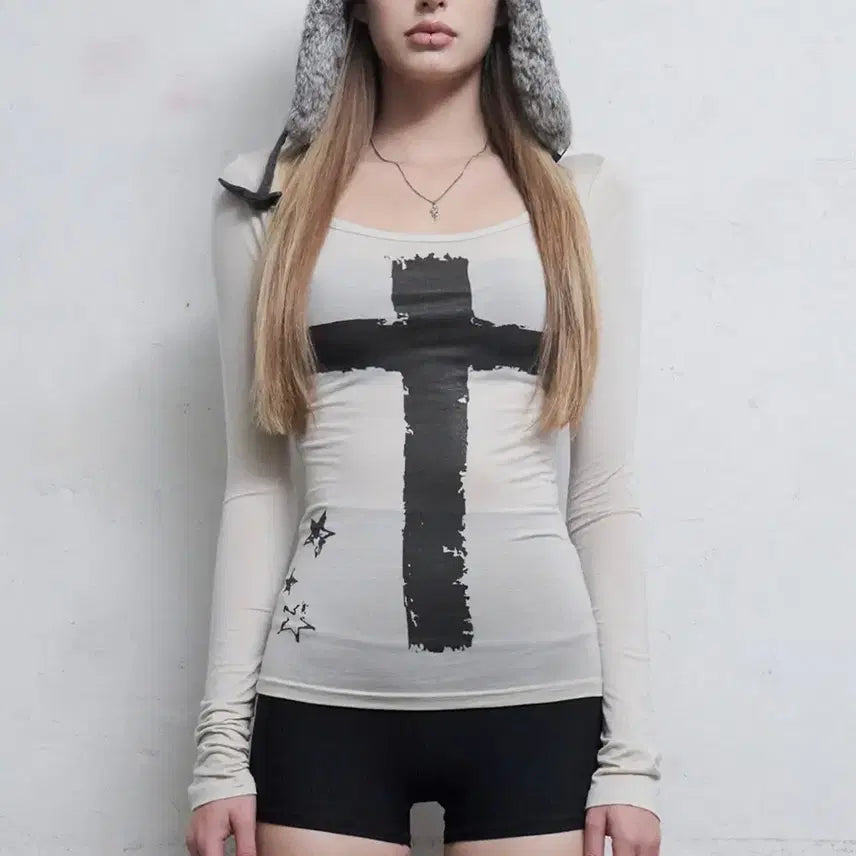 [BUNJANG] Hilda Emergency Long Sleeve [Beige] / 힐다 이머전시 롱 슬리브 [베이지]