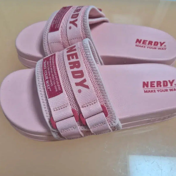 [BUNJANG] NERDY Slide Slippers Baby Pink 250mm / 널디 슬리퍼