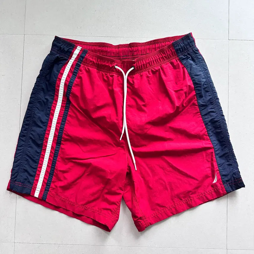 [BUNJANG] Nautica 2000s Old School Nylon Swim Shorts / 00s 노티카 올드스쿨 나일론 수영복 반바지 L