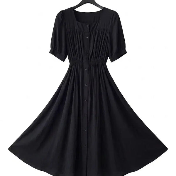 [BUNJANG] Black Shirring Banding Dress / S/블랙 셔링 밴딩 원피스