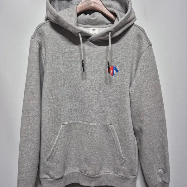 [BUNJANG] Descente Hooded Sweatshirt Grey / 데상트 후드티 그레이 90