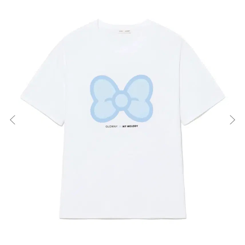 [BUNJANG] Glony My Melody White Big Bow Short Sleeve T-Shirt / (당일발송) 글로니 마이멜로디 화이트 빅보우 반팔 티셔츠 새상품