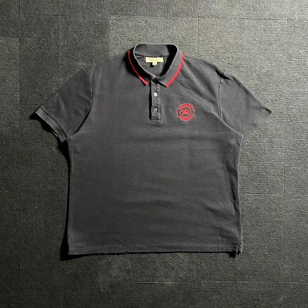 [BUNJANG] Burberry Red Circle Logo Short Sleeve Polo Shirt XL / 버버리 레드 써클로고 반팔 카라티