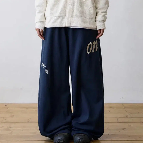 [BUNJANG] The Coldest Moment Sweatpants Navy / 더콜디스트모먼트 스웻 팬츠 네이비