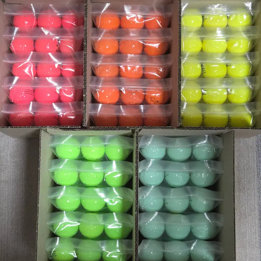 [BUNJANG] Saintnine A-Grade Glossy Colored Used Golf Balls - 30 Balls / 세인트나인 A급 유광 컬러 로스트볼 30구 중고골프공 -무료배송-