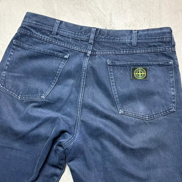 [BUNJANG] 90s Stone Island Archive Green Edge Denim Jeans / [36] 90s 스톤아일랜드 아카이브 그린 엣지 데님