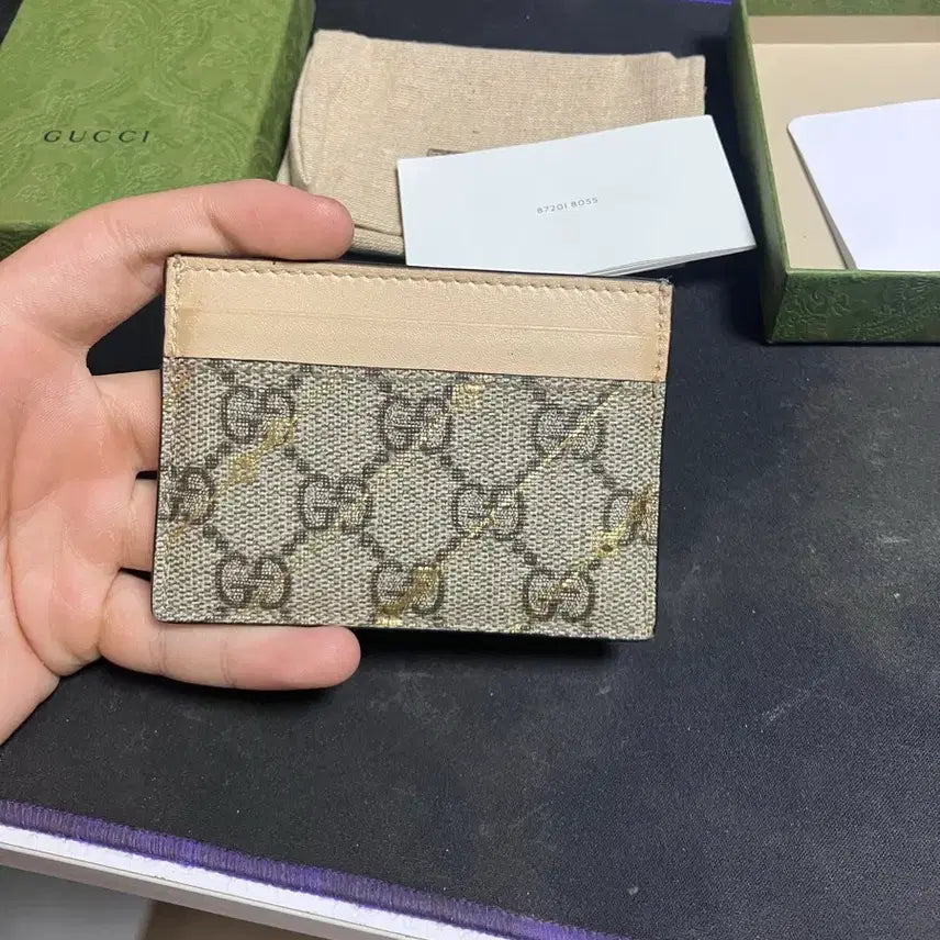 [BUNJANG] Gucci Card Wallet Beige / (풀박스) 구찌 카드지갑 베이지