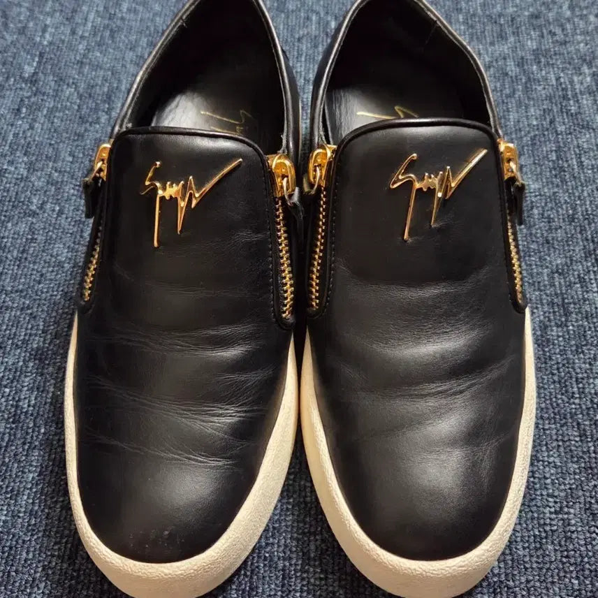 [BUNJANG] Giuseppe Zanotti Black Gold Zipper Sneakers / 남/여,주세페 자노티 스니커즈 블랙 금장 지퍼