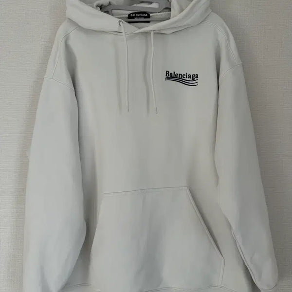 [BUNJANG] Balenciaga Wave Embroidered Logo Hoodie / 발렌시아가 웨이브 자수로고 후드티