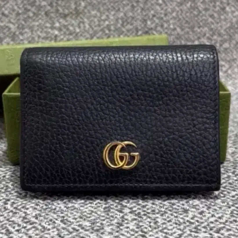 [BUNJANG] Gucci Marmont Bifold Wallet Black / [단품] 구찌 마몽 반지갑 블랙