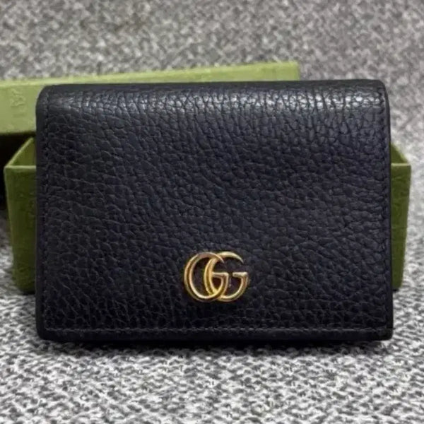 [BUNJANG] Gucci Marmont Bifold Wallet Black / [단품] 구찌 마몽 반지갑 블랙