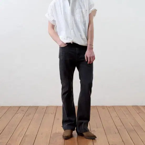 [BUNJANG] Moomyung Wrap Shirt White / moomyung 무명 wrap 셔츠 화이트