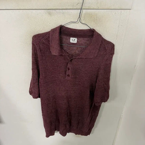 [BUNJANG] C.P. Company Linen Short Sleeve Knit / C.P. 컴퍼니 반팔 린넨니트