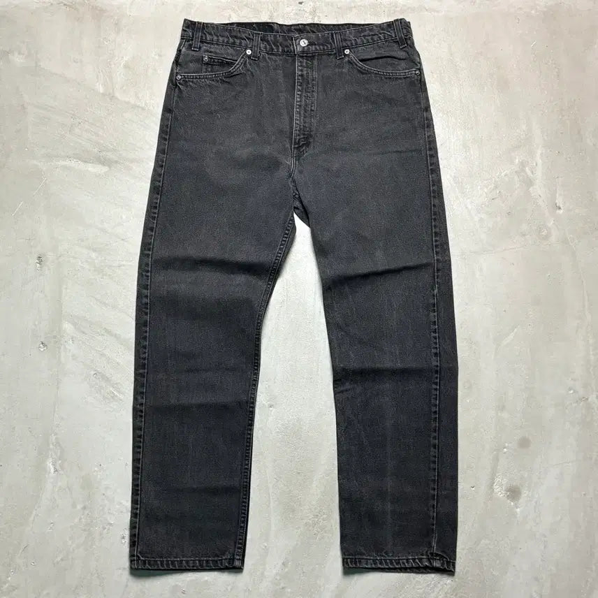 [BUNJANG] Levi's 505 Orange Tab Black Jeans (USA 90s) / [38/30] USA 90s 리바이스 505 오렌지탭 흑청 블랙