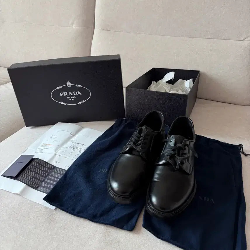 [BUNJANG] Prada Lace-Up Derby Shoes / 프라다 레이스업 더비슈즈