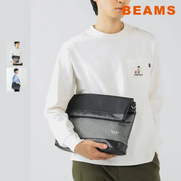 [BUNJANG] BEAMS Heart Chambray Shoulder Bag / 빔즈 하트 샹브레이 숄더백
