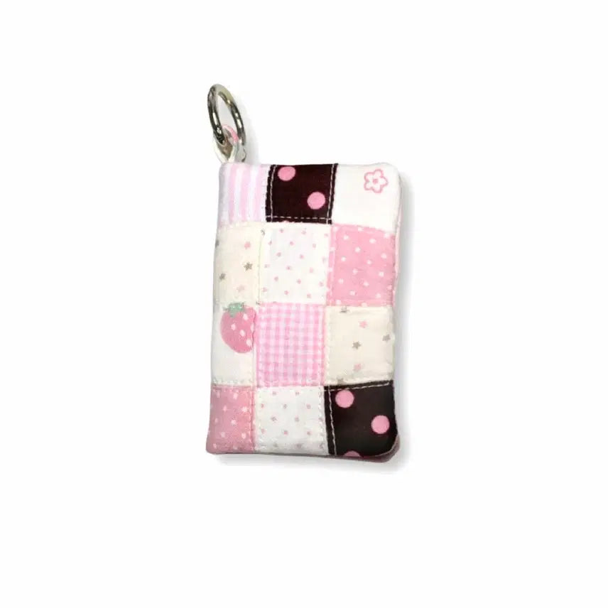 [BUNJANG] 124u Patchwork Strawberry Chocolate Cardholder Hime Gyaru / 124u 패치워크 딸기초코 카드지갑 히메갸루