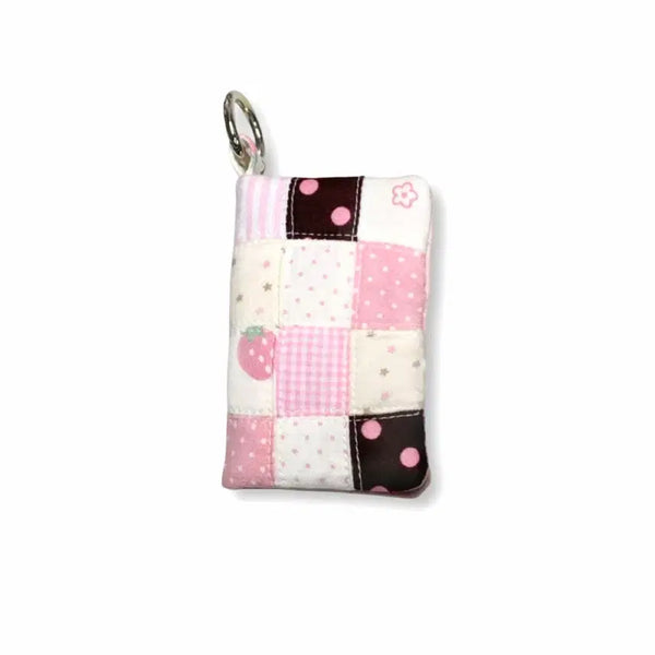 [BUNJANG] 124u Patchwork Strawberry Chocolate Cardholder Hime Gyaru / 124u 패치워크 딸기초코 카드지갑 히메갸루