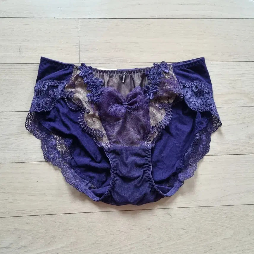 [BUNJANG] Shinyoung Wacoal Venus Purple Lace Women's Panty / 신영와코루 비너스 퍼플 레이스 여성팬티