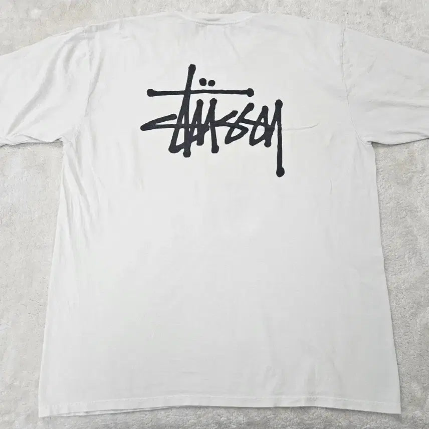 [BUNJANG] Stussy Basic T-Shirt White XL / 스투시 베이직 반팔티 화이트 XL