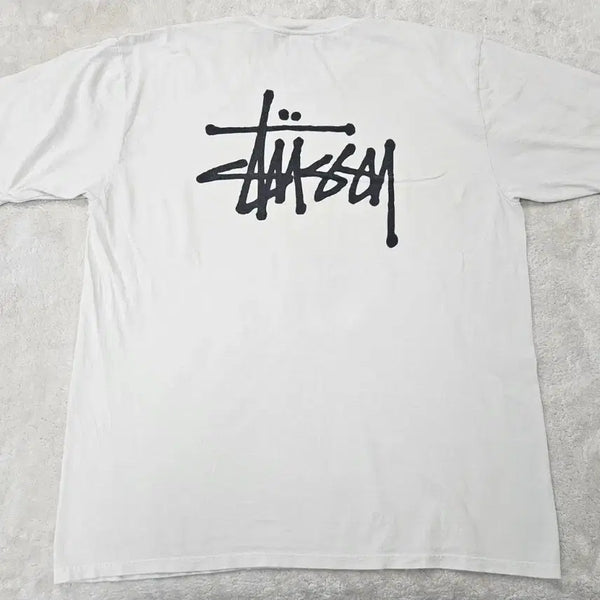 [BUNJANG] Stussy Basic T-Shirt White XL / 스투시 베이직 반팔티 화이트 XL