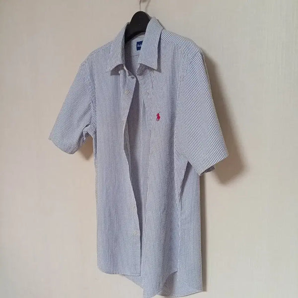 [BUNJANG] Polo Ralph Lauren Striped Short Sleeve Shirt M / 폴로랄프로렌 스트라이프셔츠 반팔남방 M
