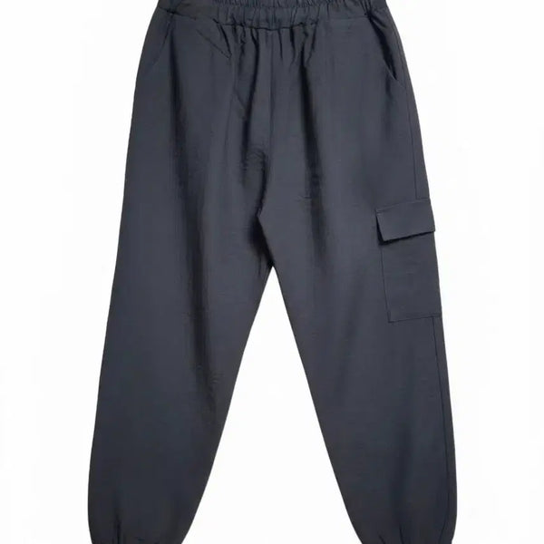 [BUNJANG] Black Cargo Jogger Pants / 깔끔 블랙 카고 조거 팬츠 .새상품