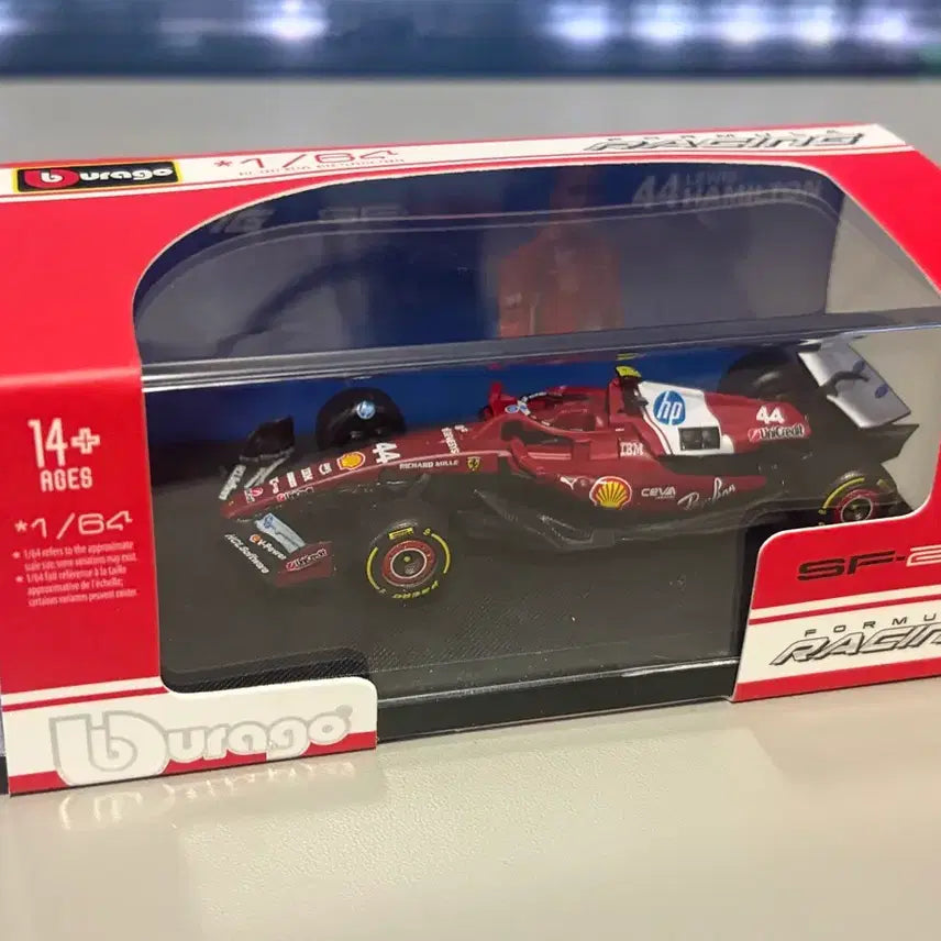 [BUNJANG] Burago Ferrari SF-25 F1 Hamilton 1:64 Diecast Model / SF25 F1 페라리 44 해밀턴 1:64 다이캐스트
