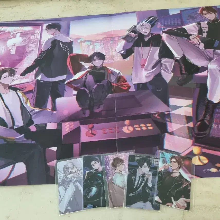 [BUNJANG] Mangasaltheoden Photocard 5 Types Set & Large Poster / 망아살더던포토카드5종 과 대형포스터