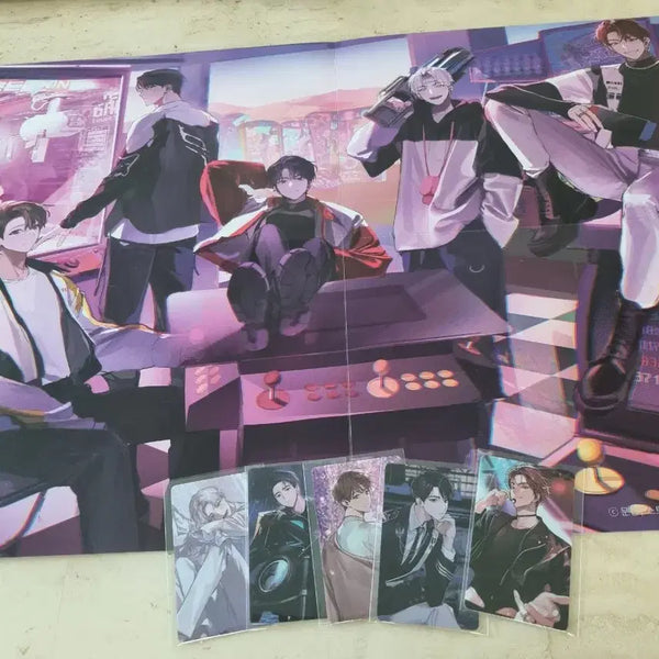 [BUNJANG] Mangasaltheoden Photocard 5 Types Set & Large Poster / 망아살더던포토카드5종 과 대형포스터