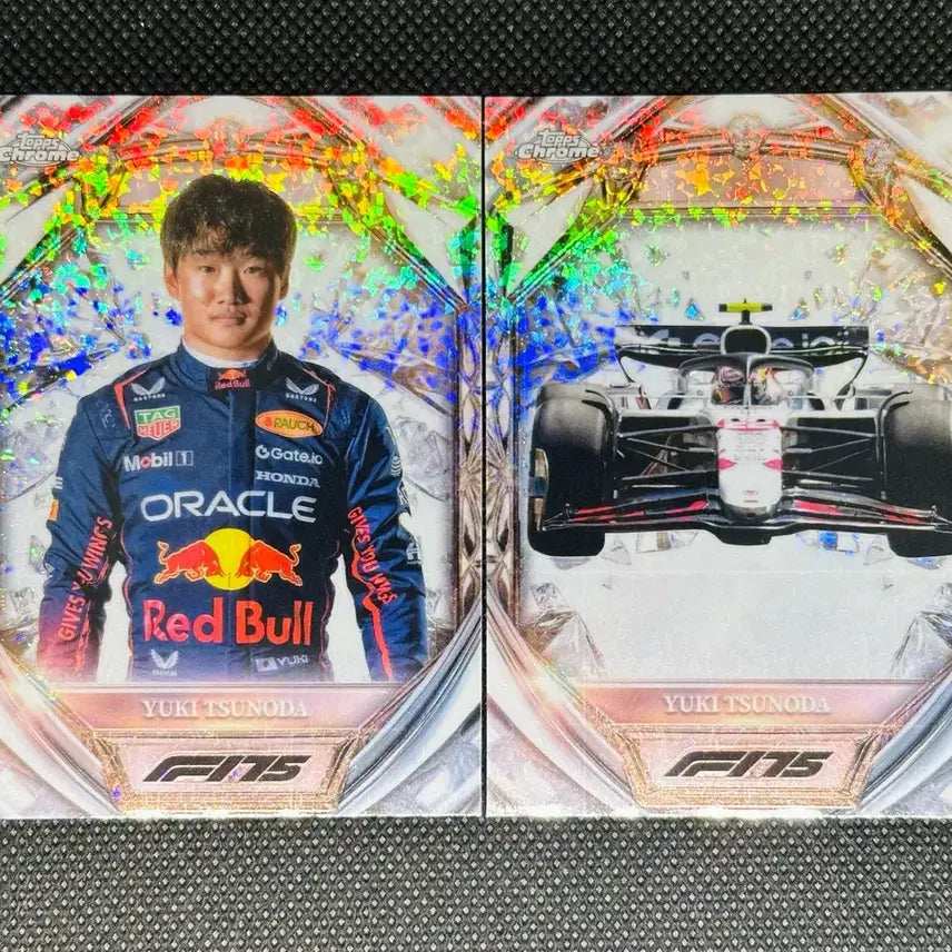 [BUNJANG] 2025 F1 Topps Chrome 75th Anniversary Yuki Tsunoda Bundle Set / 2025 f1 탑스 크롬 75주년 유키 츠노다 카드 일괄