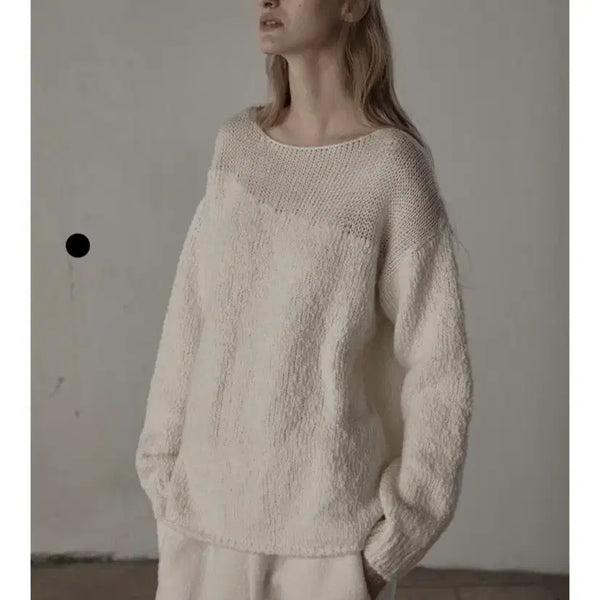 [BUNJANG] VERSO Relaxed Ivory Knit / VERSO 릴렉스 아이보리 니트(298000원)