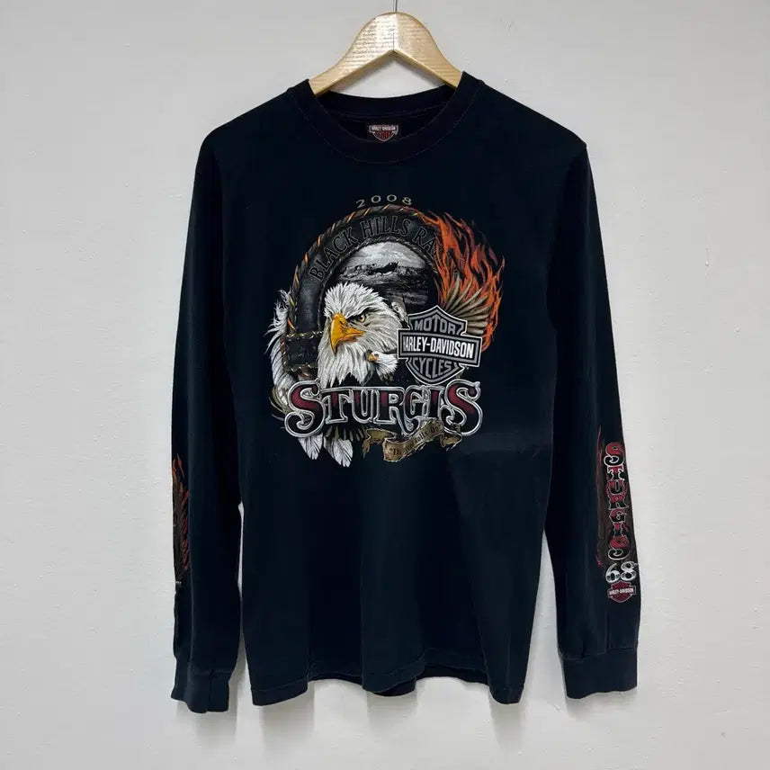 [BUNJANG] Harley-Davidson 2008 Black Hills Rally Long Sleeve Shirt / [S] 할리데이비슨 2008 블랙힐스 랠리 롱슬리브
