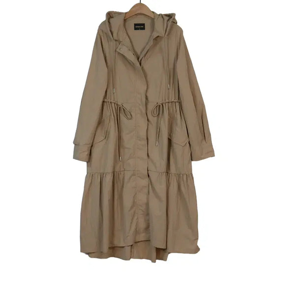[BUNJANG] Georges Rech Hooded Long Field Dress Beige Nylon 100% / GEORGES RECH 후드 롱 야상 원피스 베이지 66
