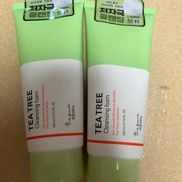 [BUNJANG] A'pieu Tea Tree Cleansing Foam (2-Pack Bundle) / 어퓨 티트리클렌징폼 2개 일괄
