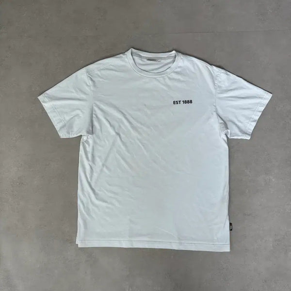 [BUNJANG] National Geographic Men's EST 1888 Logo Short Sleeve T-Shirt / 내셔널지오그래픽 남성 반팔 티셔츠 L사이즈