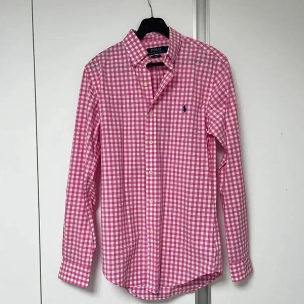 [BUNJANG] Polo Ralph Lauren Pink Checkered Button-Up Shirt / 새상품컨디션 정품/ 뉴욕 구매/ 폴로 셔츠 폴로 랄프로렌 셔츠 체크셔츠
